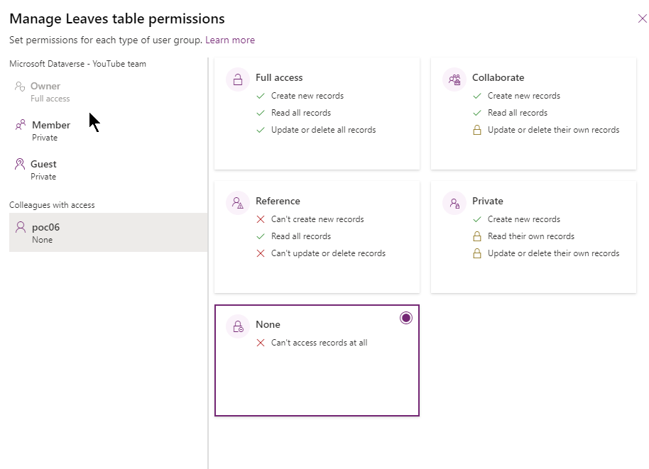 Manage Table Permissions in Dataverse for Teams – Power Platform Trainings